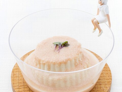 【コップのレシピ】フチ子さんのたらこのロゼ豆腐